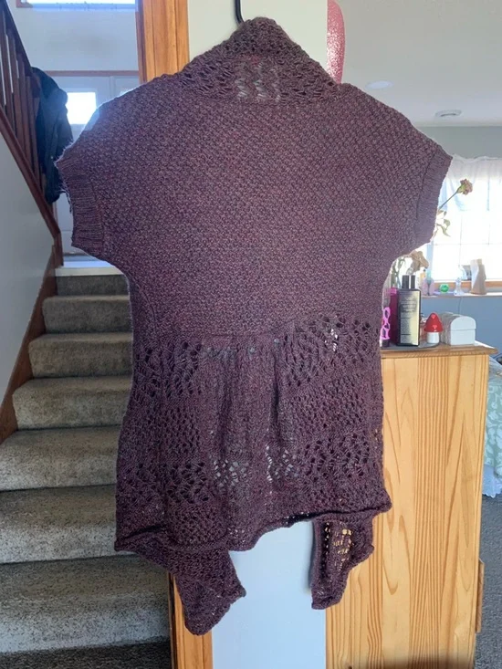 Vintage “American Rag Cie” purple knit cardigan - Picture 5 of 8